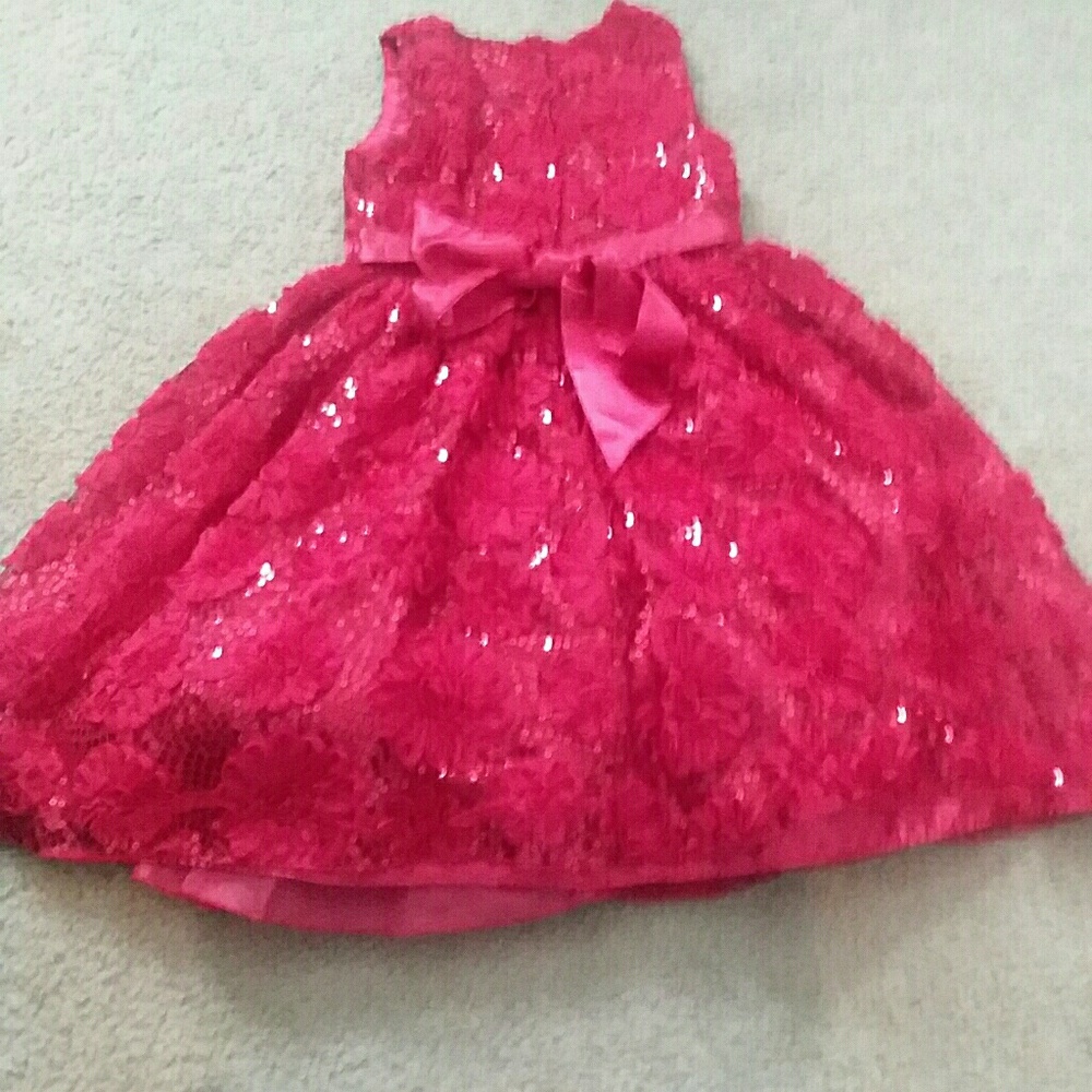 A red ball dress